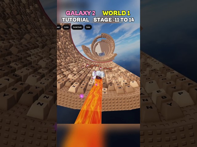 Galaxy 2 World 1 Tutorial | +1 Speed Keyboard Escape #roblox #samm