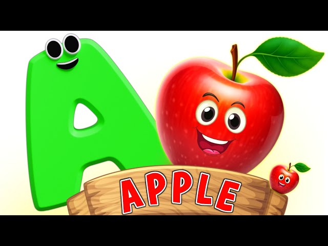 ABC Phonics Song for Kids |  A is For Apple | Alphabet Song | Learn Letters & Sounds | Baby Rhymes