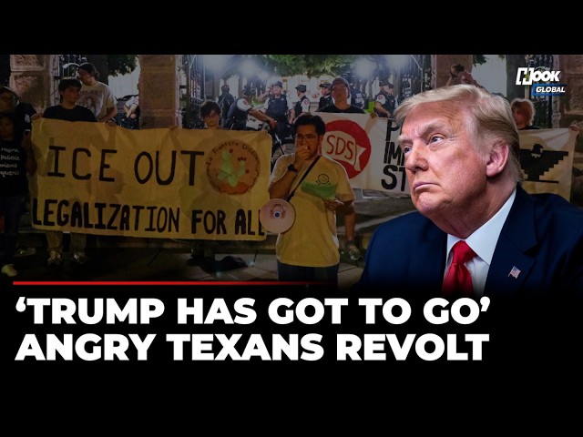 RAW FOOTAGE: Massive Anti-ICE Protests Erupt in Texas After Venezuelan Migrant Shot | US News
