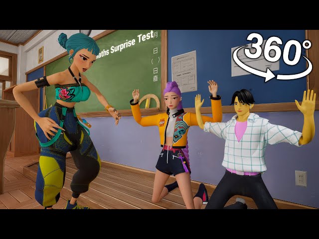 VR 360º KPOP Demons Hunter Zoey Strict Teacher In School | 4K