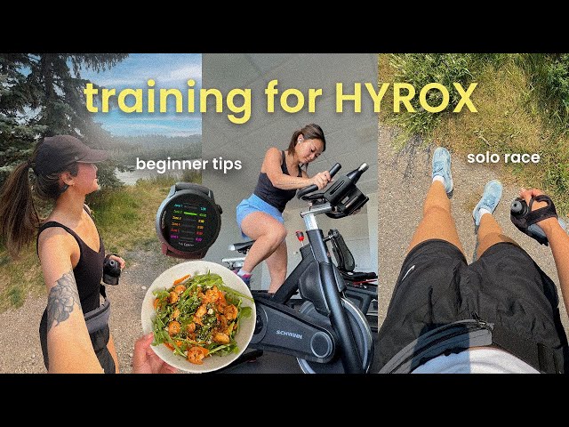 realistic week of HYROX training as beginner | my workouts & tips