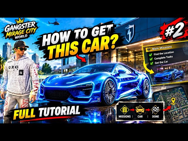 SECRET Supercar Unlocked! 😱🔥Full Tutorial || Gangster Mirage City! |