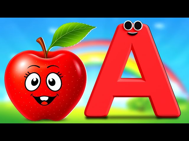 A is For Apple | ABC Phonics Song for Kids | Learn Alphabet A-Z with Music | Alphabet Song For Kids
