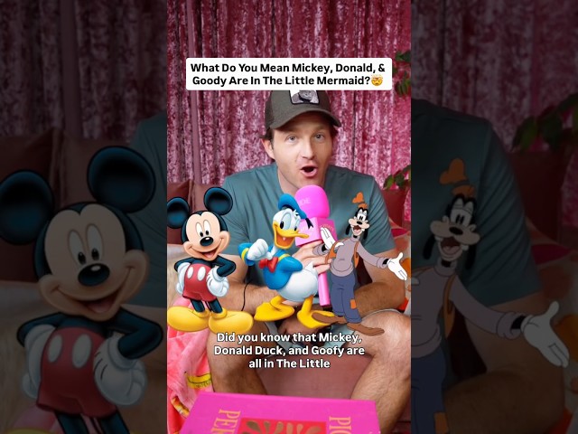 Mickey, Donald Duck and Goofy make a secret cameo appearance in the little mermaid #disney