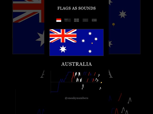 Famous Flags Sound Insane (pt.8) #animation #maths #creative #shorts #flag #visualization #country