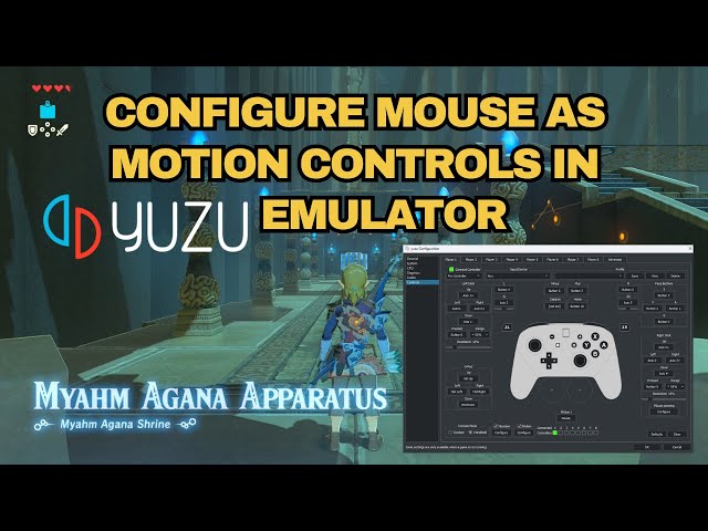 how to setup gyro motion controls to defeat shrine in zelda BOTW Yuzu emulator 2024