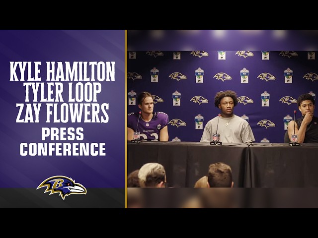 Tyler Loop, Zay Flowers, and Kyle Hamilton After Ravens' 34-31 Win Over Cowboys | Baltimore Ravens
