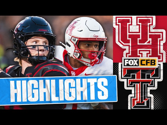 No. 22 Houston Cougars vs No. 13 Texas Tech Red Raiders 🏈 FOX College Football