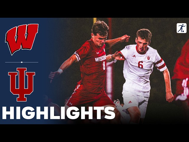 Wisconsin vs Indiana | NCAA College Soccer | Highlights - September 22, 2026