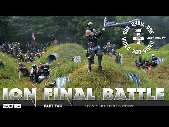 Paintball Wars - 5000 players - ION 360VR 360 Video Final Battle Part Two The Battle Evolves
