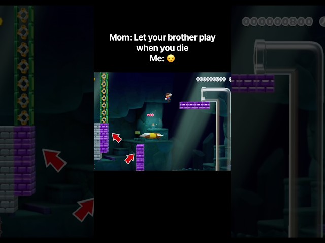 Can Mario Complete This Level In Mario Maker 2 #mario #shorts #memes