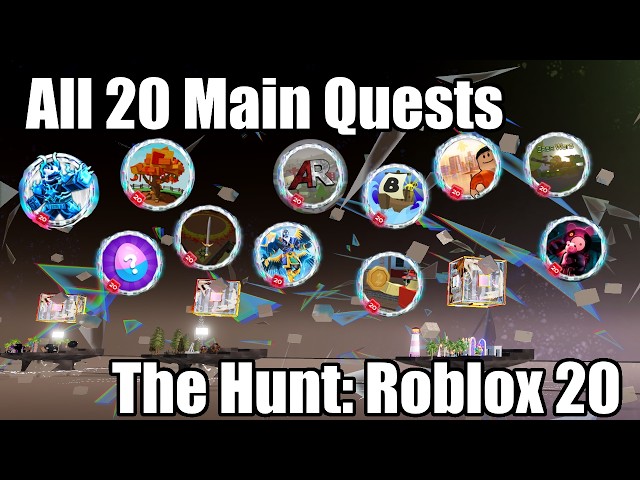 How to do ALL 20 MAIN Quest Badges in The Hunt: Roblox 20 | ALL 20 Free ITEMS | ALL STEPS