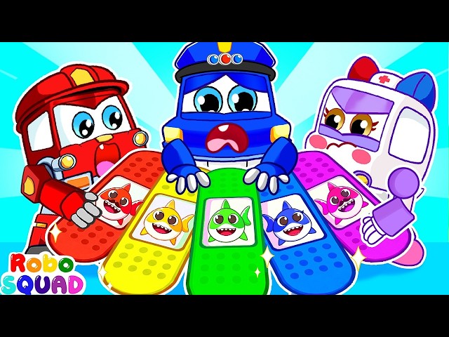 Oops! O Bebê Quer um Curativo | 🩹 Vamos Consertar o Dodói! | Aprende as Cores | RoboSquad