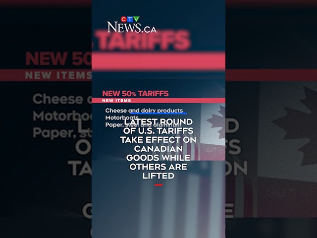 Latest round of U S  tariffs take effect on Canadian goods while others are lifted