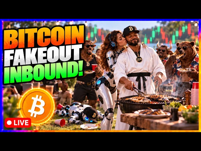 Bitcoin Fakeout Inbound! Live Trading & TA