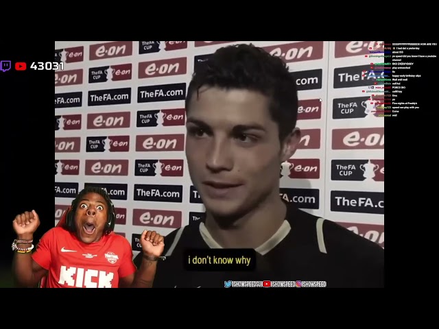iShowSpeed Reacts to the BEST Cristiano Ronaldo Edit 😳