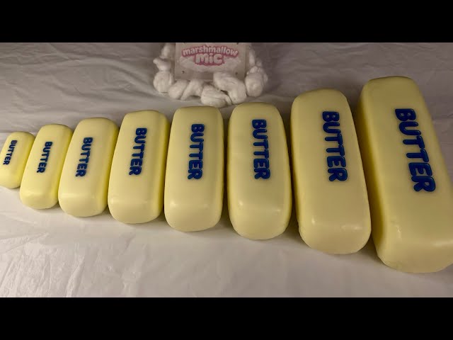 Mini to GIANT BUTTER ASMR | Clay Wax Cracking 