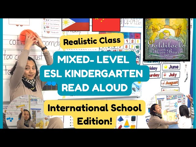 How I Teach ESL Kindergarten Using Interactive Read-Alouds | Goldilocks & the Three Bears