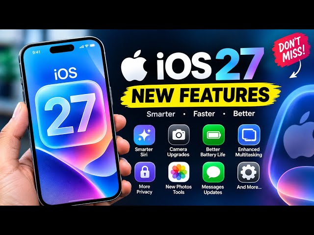 iOS 27 NEW Features You MUST Try! 🔥 Siri AI, Hidden Features & More