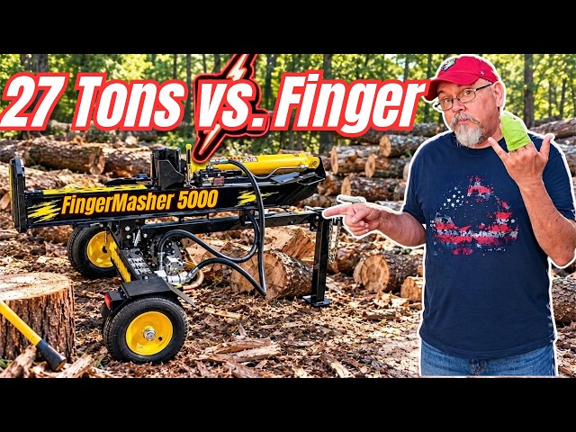 A Log Splitter Almost Took My Finger!