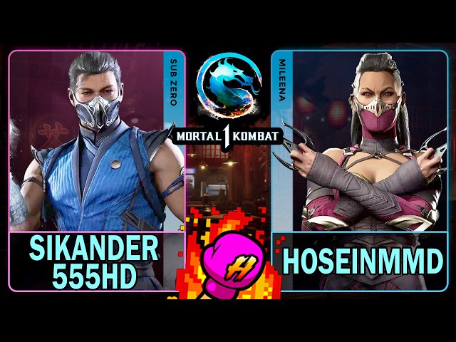 MK1 Sikander555HD (SUB-ZERO) VS HoseinmmD (MILEENA)🥊Mortal Kombat 1🥊4K 60ᶠᵖˢ