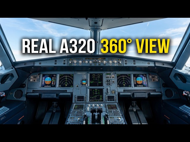 REAL A320 First Officer Takeoff! Full 360° Cockpit View (URML-MCX)