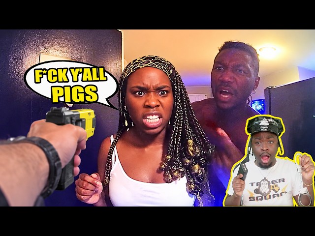 Low IQ Couple Refused To Turn Down Their Music.... The Taser Made Them Change Their Mind