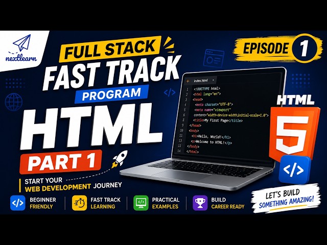 Introduction to HTML | HTML Tutorial Part 01 | HTML for Beginners | Frontend Basics