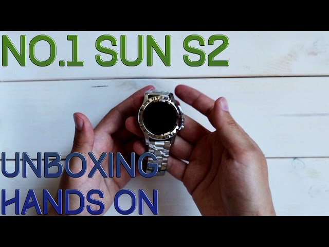 No.1 Sun S2 Smartwatch Unboxing+Hands-on  - BT 3.0, Circular Display, Android & iOS