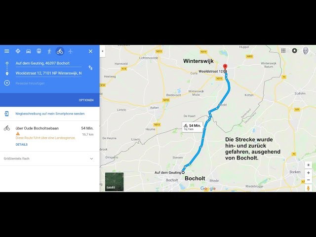 32 km, 360°-Video, Bahntr. Bocholt n. Winterswijk