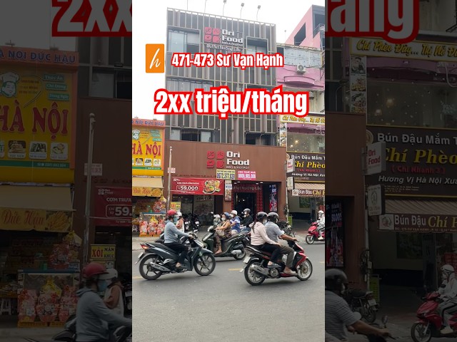 471-473 Sư Vạn Hạnh, Q10 | 2xx triệu/tháng