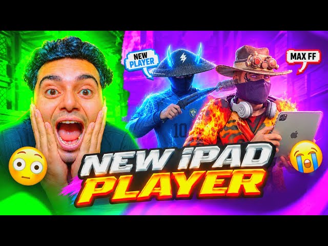 MAX FF VS FASTEST iPad PLAYER 🤯 DPIx10000 📈 Testing New Player 🔥 @BlackShoutGaming