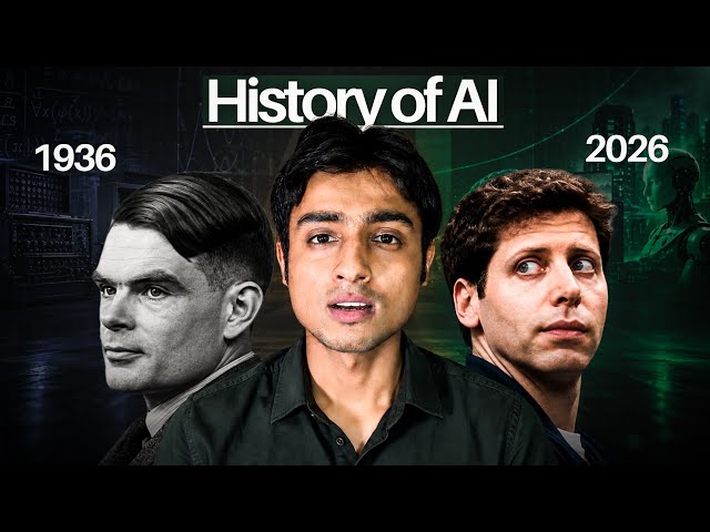 80 Years of AI in Just 8 Minutes 🤯 | The Entire History of Artificial Intelligence