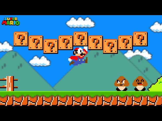 Super Mario Bros., but Mario Can't Collect Item Blocks!