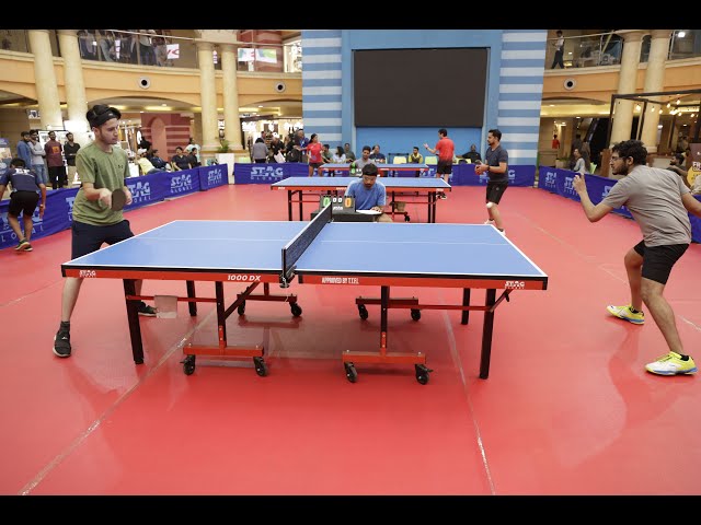 Playing Table Tennis for the first time at a mall : Growell's Mall