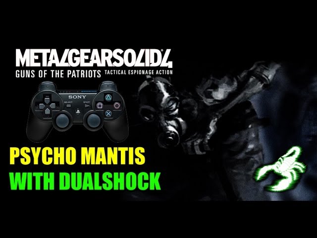 METAL GEAR SOLID 4 - Psycho Mantis scene with DualShock