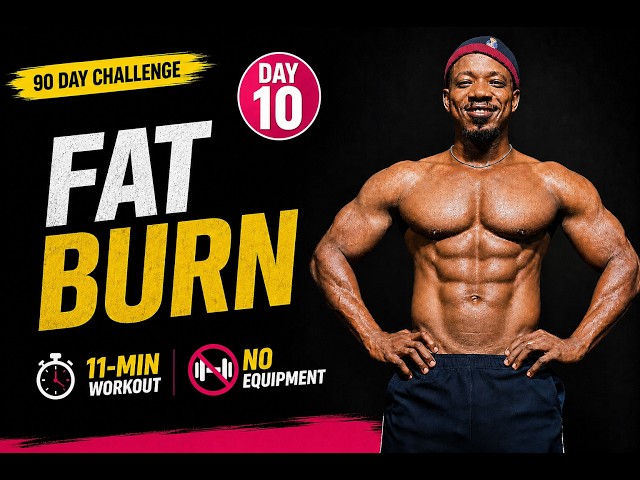DAY 10 | 11 Min Fat Burn Workout | No Equipment | 90 Day Challenge
