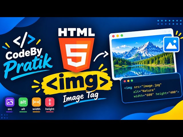🚀How to Add Images in HTML Website | HTML Image Tag Tutorial for Beginners🚀