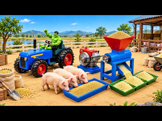 DIY Mini Tractor Making Flour Mill Machine For Village Infrastructure | Science Project