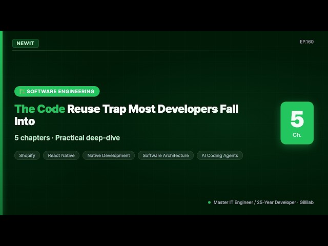 The Code Reuse Trap Most Developers Fall Into | #NEWIT