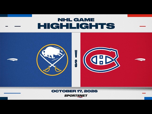 NHL Highlights | Sabres vs. Canadiens - October 17, 2026