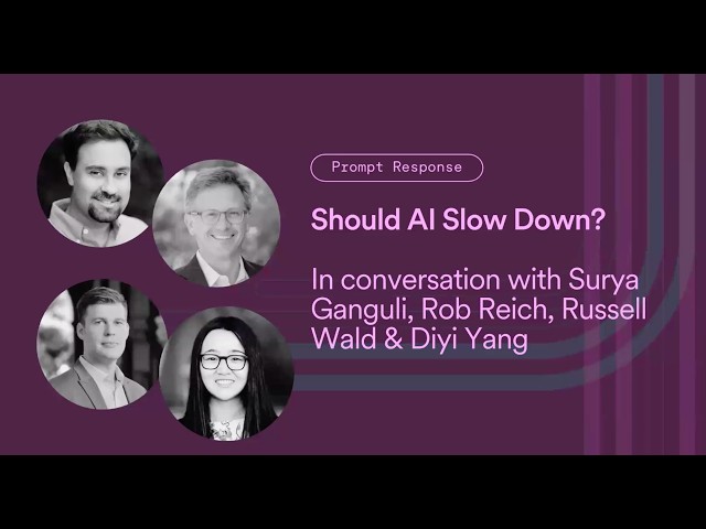 Rob Reich, Diyi Yang, Surya Ganguli | Prompt Response: Should AI Slow Down?