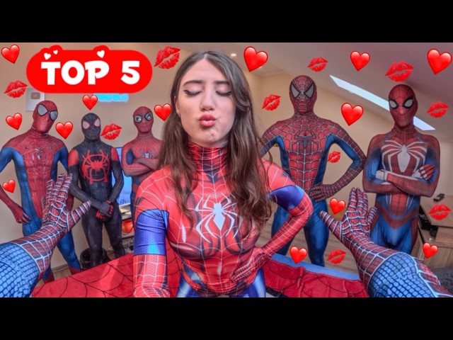 BEST TOP 5 TEAM SPIDER-MAN VS CRAZY NEIGHBOR GIRL (Love Parkour POV)