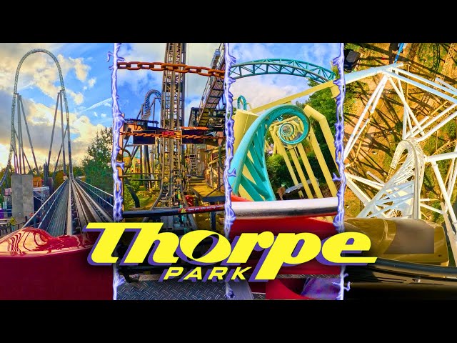 THORPE PARK All Roller Coasters POV | 4K ULTRA HDR