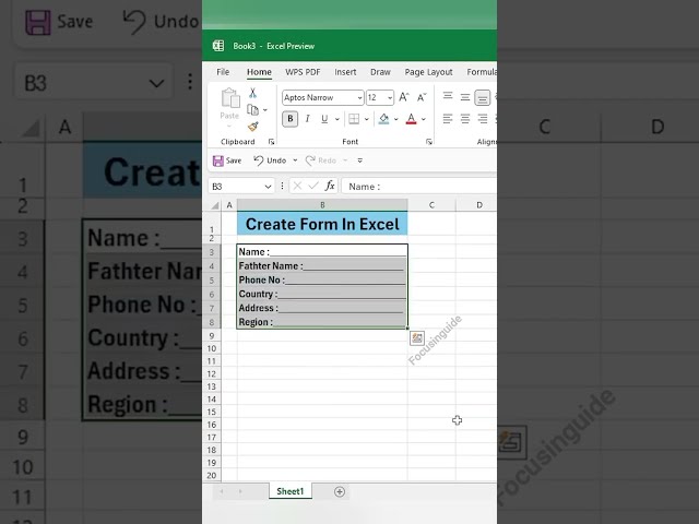 Excel Data Entry Form Tutorial | Build Forms Without Coding 🔥​#ExcelForm #excel