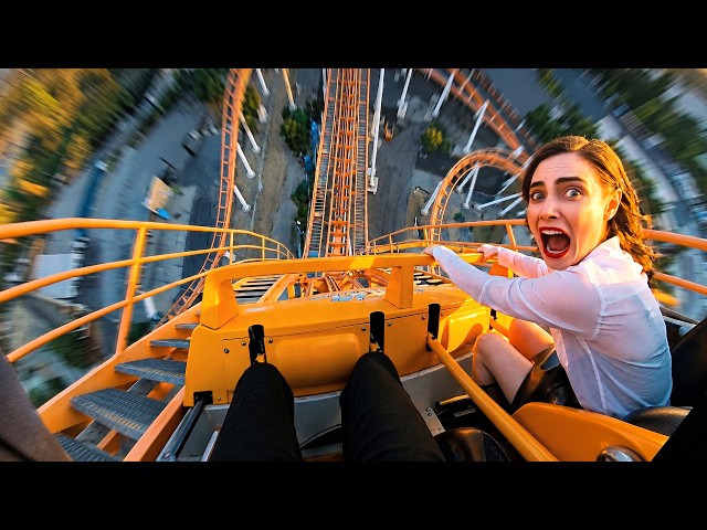 I Tried the World's Most Intense VR Roller Coaster! (LIVE ACTION)