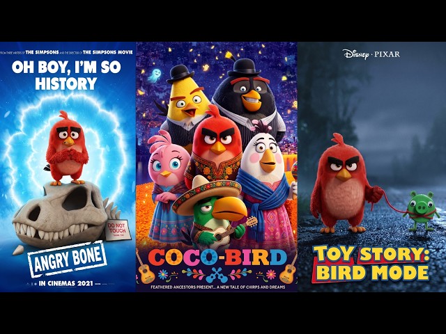 Angry Birds Characters Parody of Famous Animated Movie Posters #97