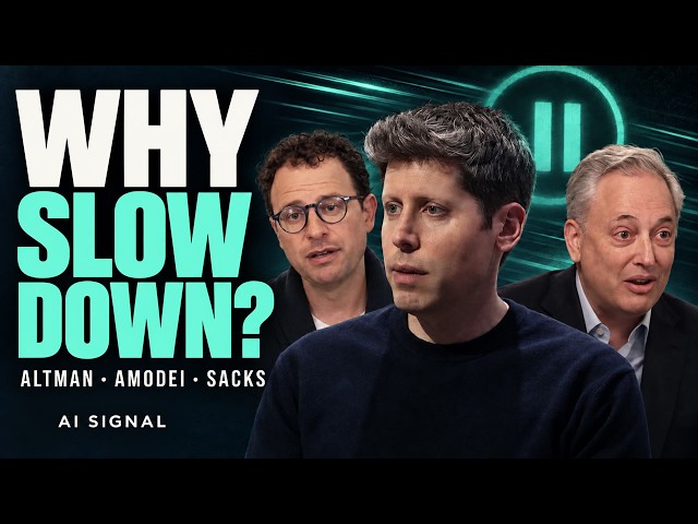 Why AI Leaders Want to Slow Down | Altman, Amodei & Sacks