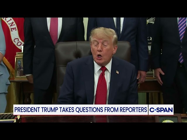 Trump on banning CNN, Politico and MS NOW
