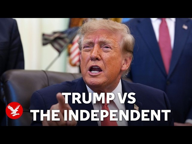 Trump v The Independent: President's blind rage after being questioned by our reporter